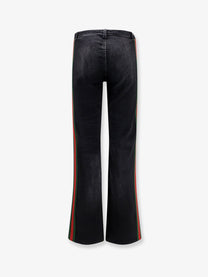 Gucci Men's Blue Denim Jeans Black