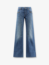 Gucci Women's Blue Denim Jeans Blue