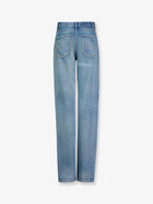 ALAÏA Women's Blue Denim Jeans DIRTY WASH