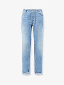 Brunello Cucinelli Men's Blue Denim Jeans Blue