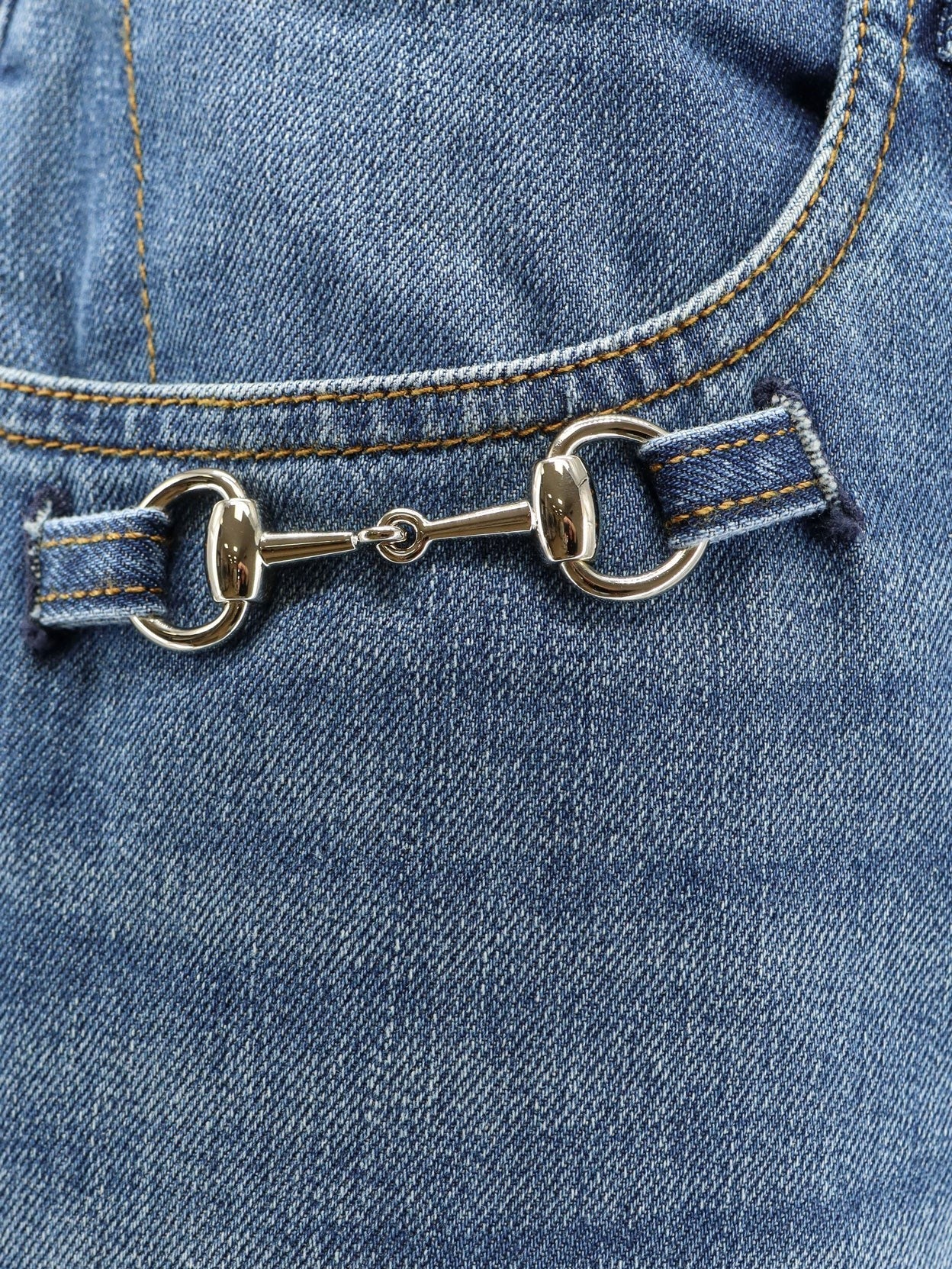 Gucci Women's Blue Denim Jeans Blue