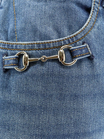 Gucci Women's Blue Denim Jeans Blue