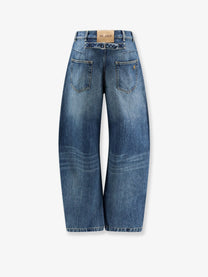 The Attico Women's Blue Denim Jeans Blue