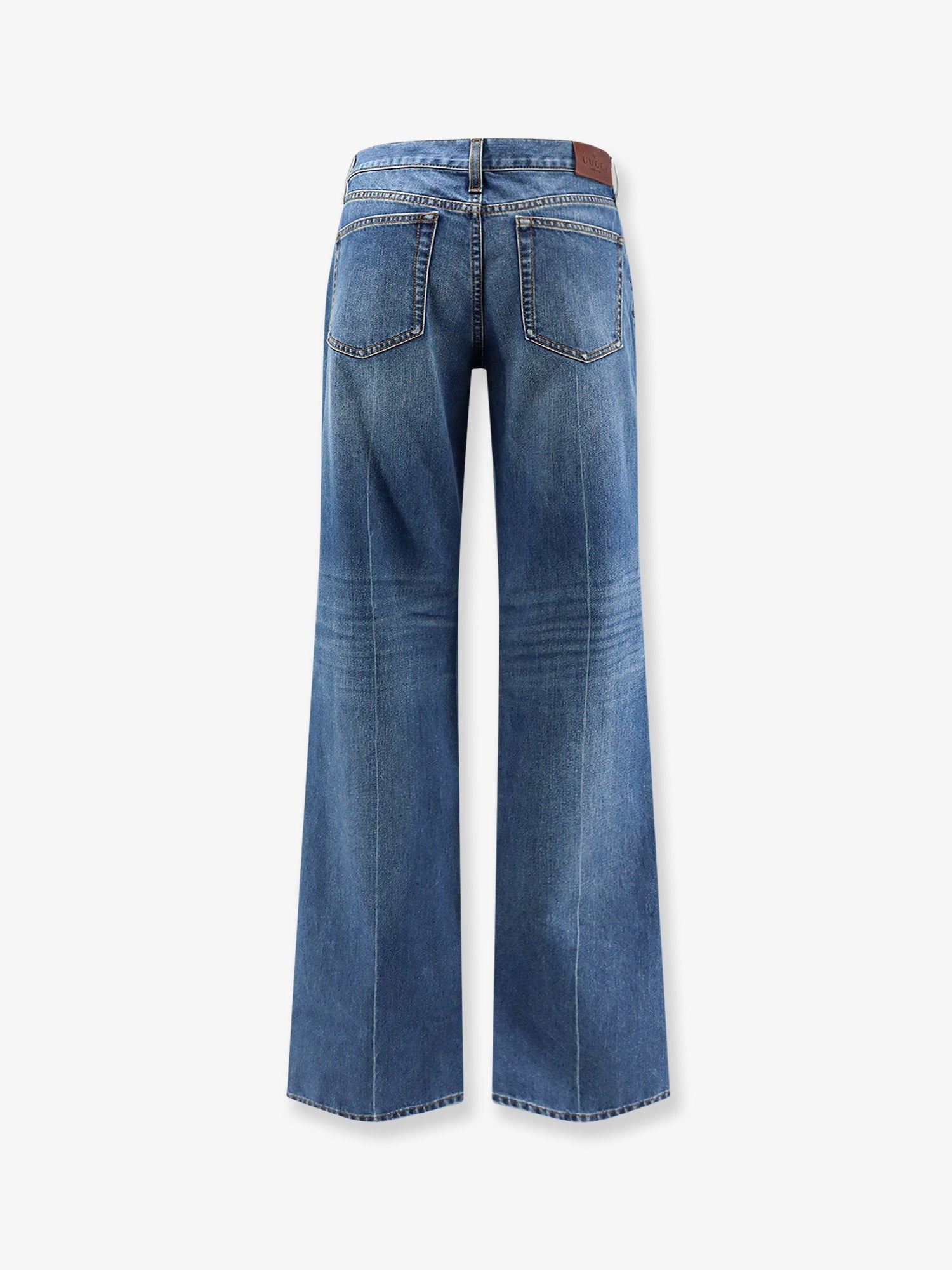 Gucci Women's Blue Denim Jeans Blue