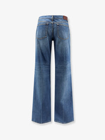 Gucci Women's Blue Denim Jeans Blue