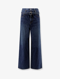Sacai Men's Blue Denim Jeans Blue