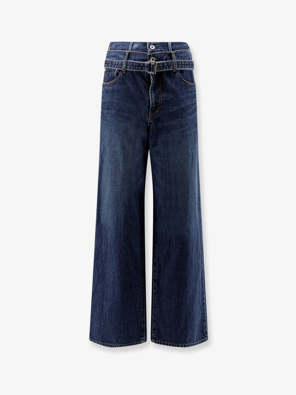 Sacai Men's Blue Denim Jeans Blue