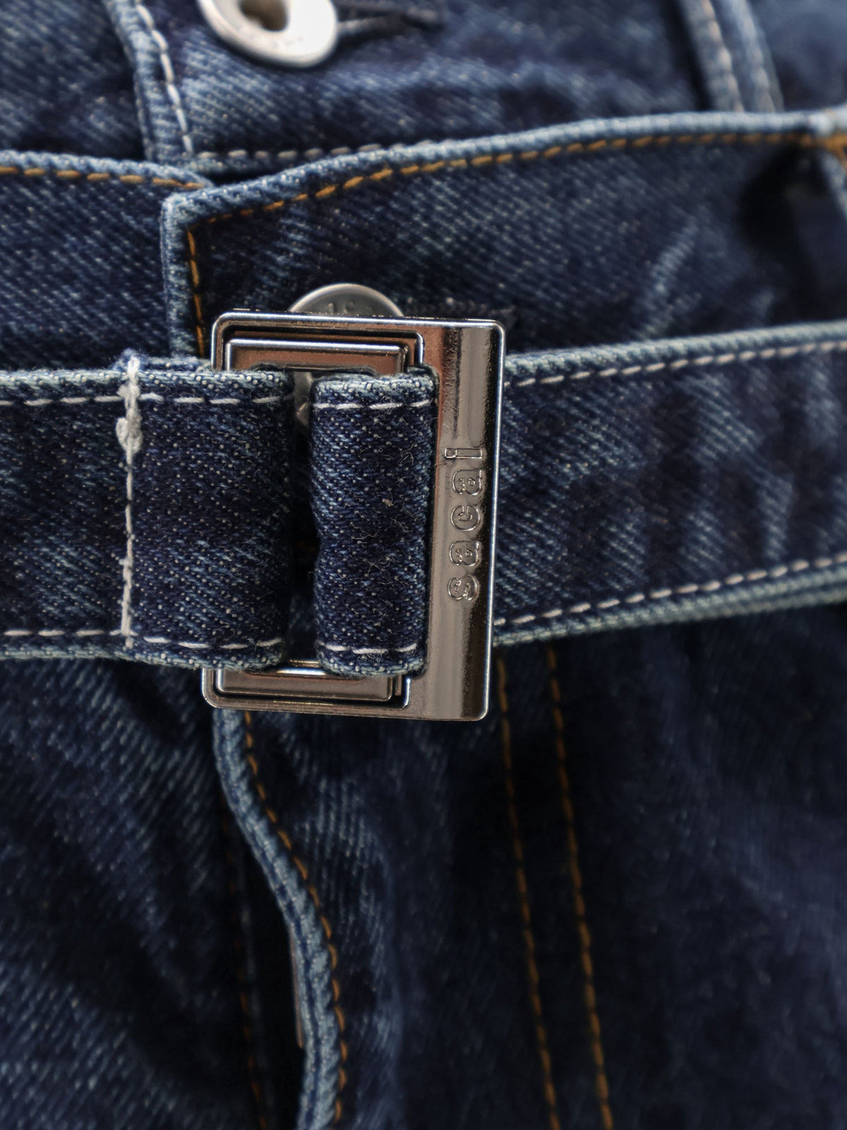 Sacai Men's Blue Denim Jeans Blue