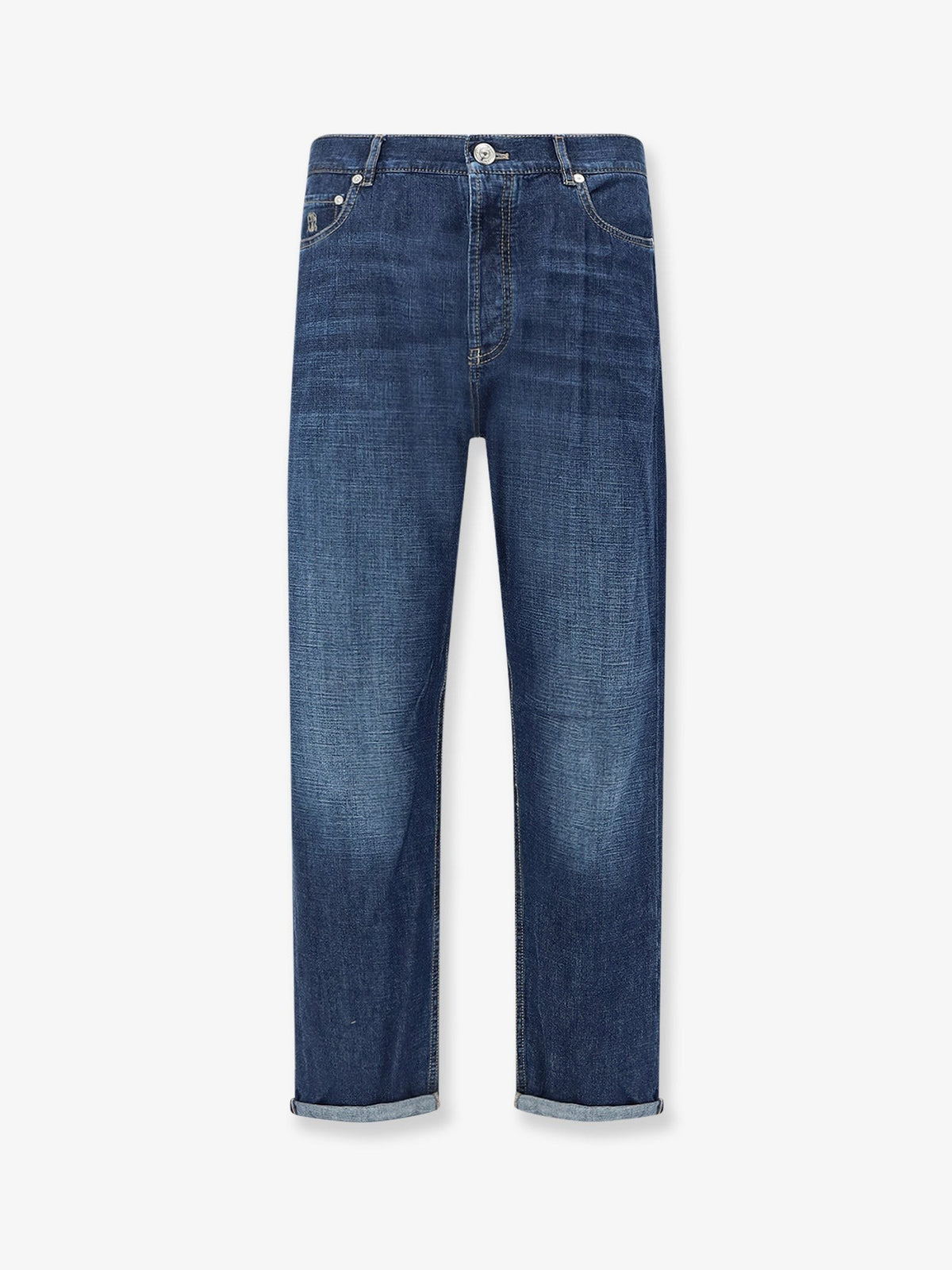 Brunello Cucinelli Men's Blue Denim Jeans Blue