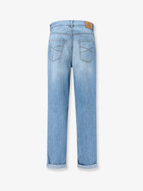 Brunello Cucinelli Men's Blue Denim Jeans Blue