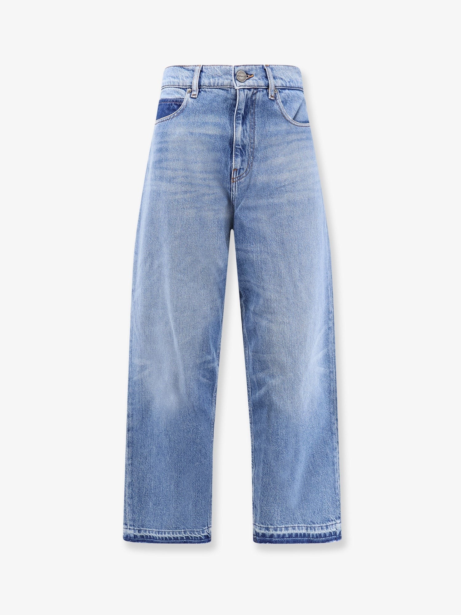 Pinko Women's Blue Denim Jeans Bronze