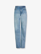 ALAÏA Women's Blue Denim Jeans DIRTY WASH
