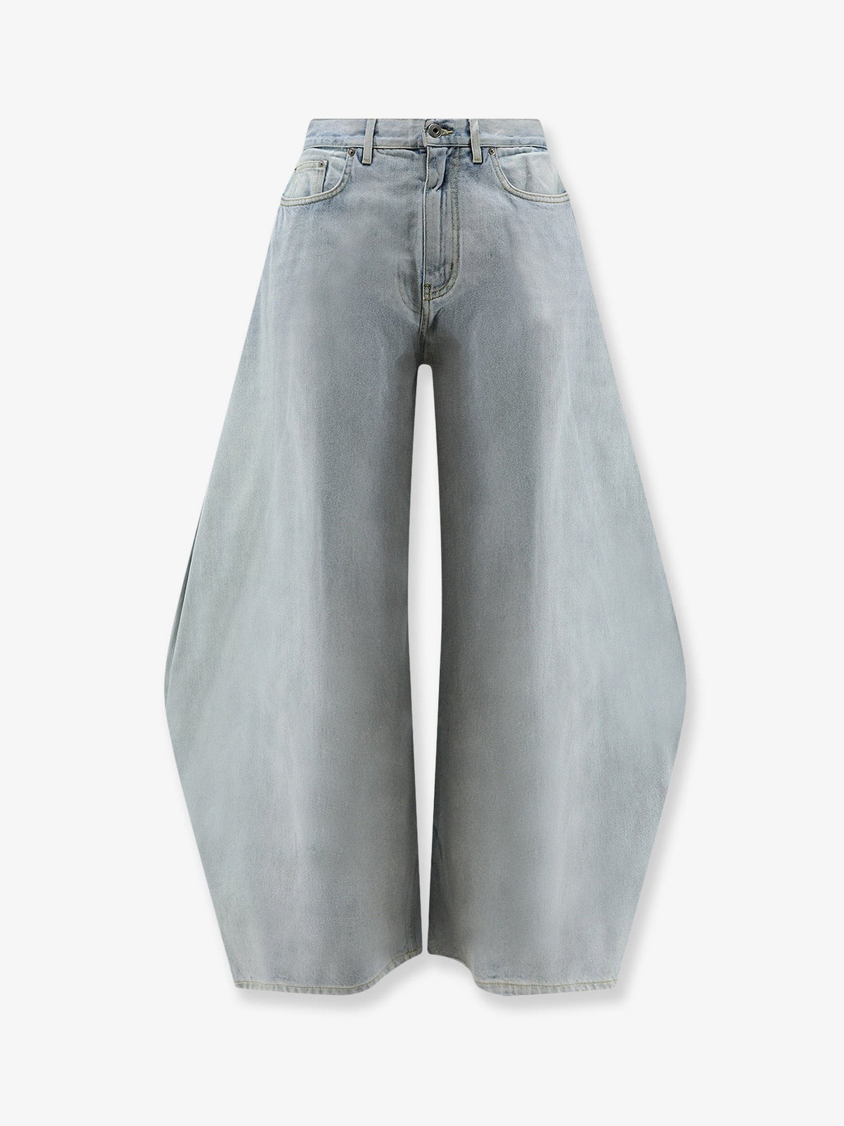 Dior Women's Blue Denim Loose Jeans Grey