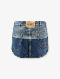 The Attico Women's Blue Denim Mini Skirt Blue