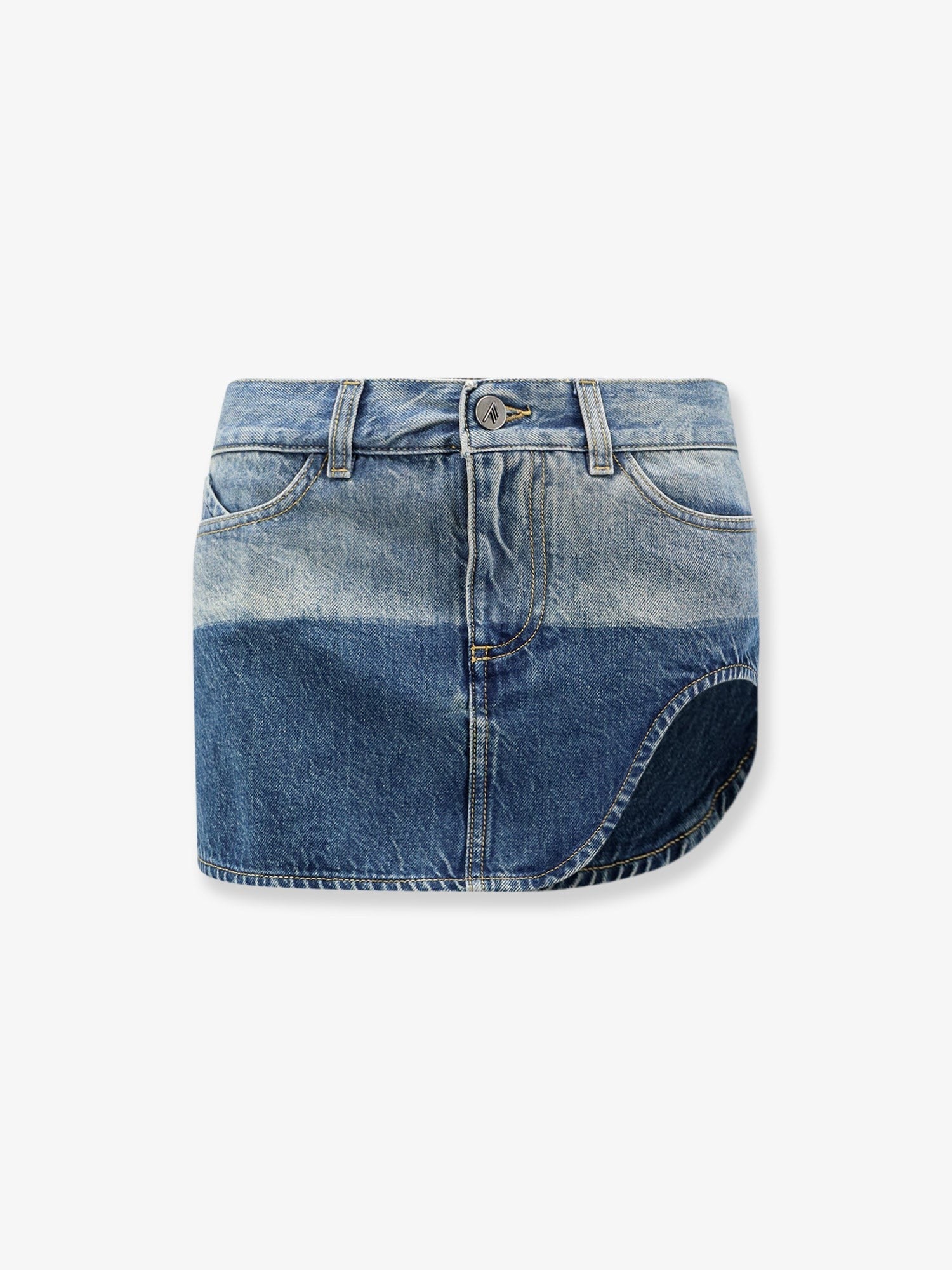 The Attico Women's Blue Denim Mini Skirt Blue