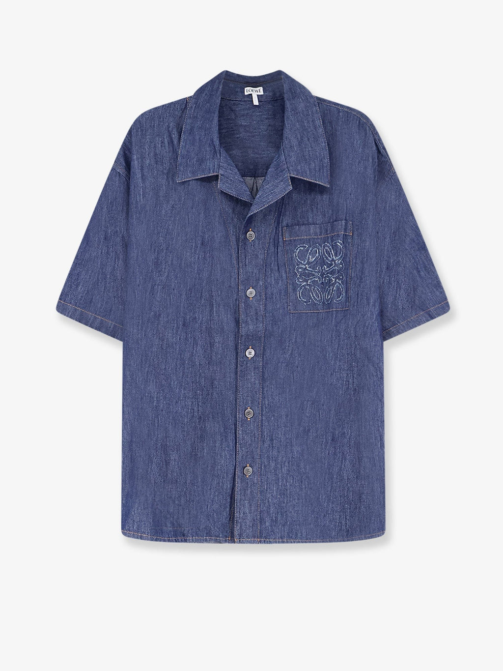 Loewe Men's Blue Denim Shirt Blue