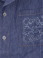 Loewe Men's Blue Denim Shirt Blue, view 3