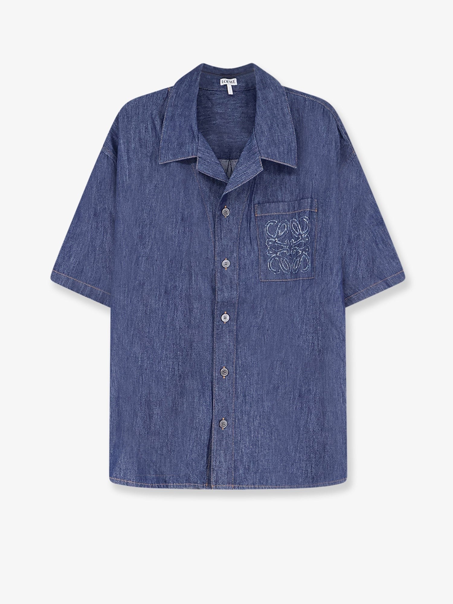 Loewe Men's Blue Denim Shirt Blue
