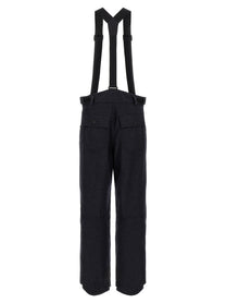 Moncler Grenoble Blue Denim Ski Bib Shorts Blue