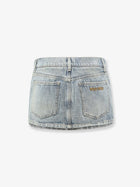 Miu Miu Women's Blue Denim Skirt Blue, view 2
