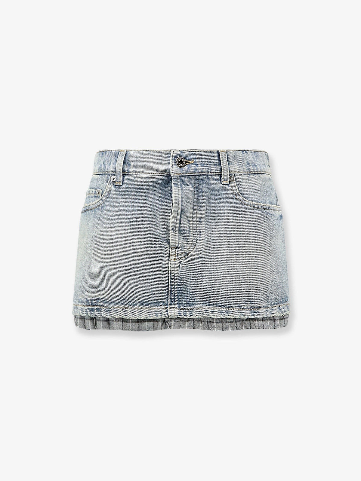 Miu Miu Women's Blue Denim Skirt Blue