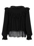 self-portrait Women's Blue in Lace Black