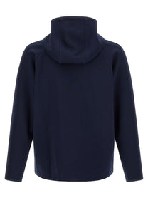 Lacoste Blue Interlock Hoodie Blue, view 2