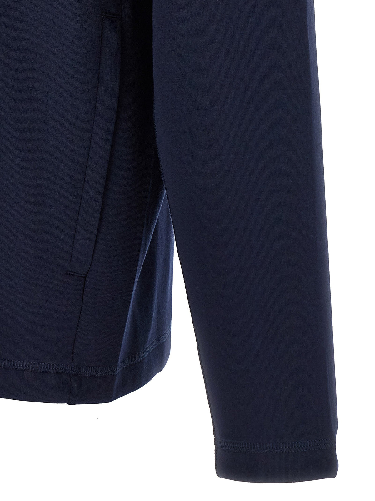 Lacoste Blue Interlock Hoodie Blue, view 4