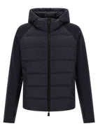 Moncler Grenoble Blue Padded Hoodie Blue