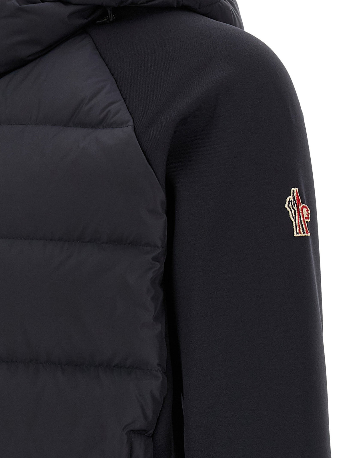 Moncler Grenoble Blue Padded Hoodie Blue, view 5