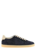 Brunello Cucinelli Blue Suede Sneakers Blue