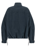The Attico Blue Utility Bomber Jacket Blue, view 2