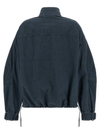 The Attico Blue Utility Bomber Jacket Blue, view 2