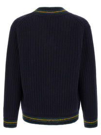 Lacoste Blue Neck Sweater Blue, view 2
