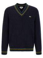 Lacoste Blue Neck Sweater Blue