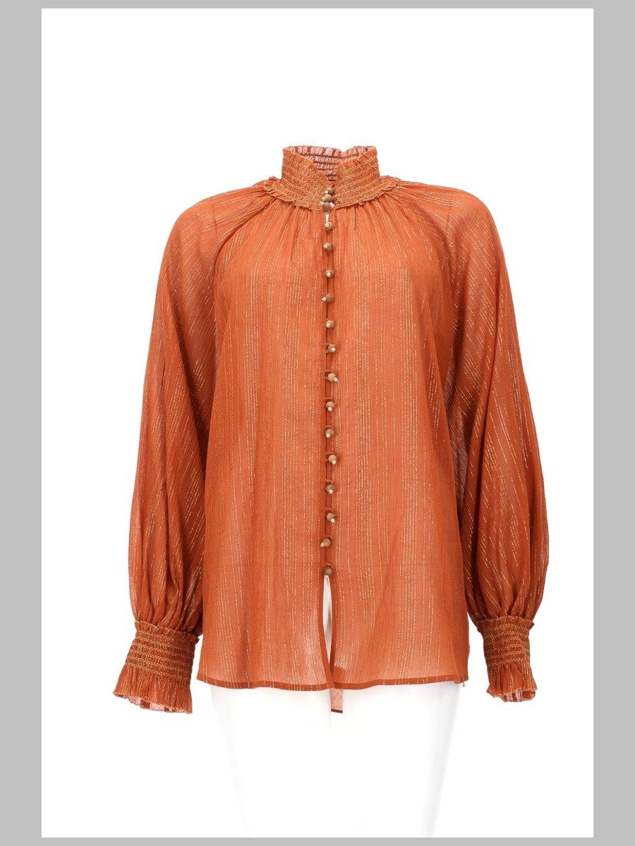 Zimmermann Women's Blusa Aster Orange