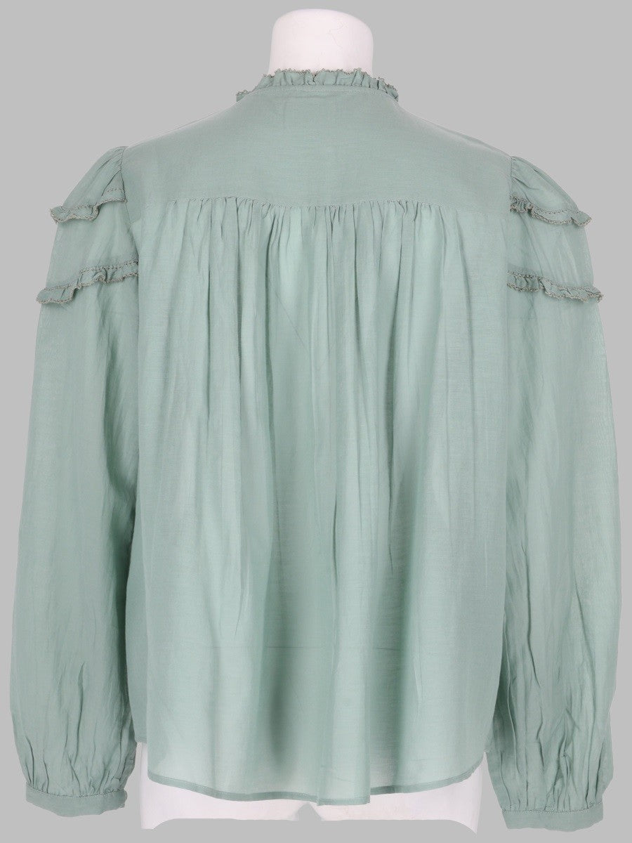 Isabel Marant Étoile Women's Blusa Christa Green