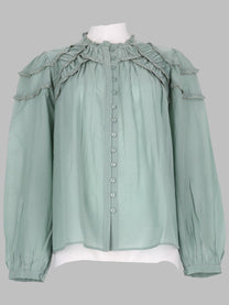 Isabel Marant Étoile Women's Blusa Christa Green