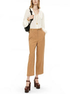 Chloé Women's Blouse with Sleeves Sbuffo in Crêpe DE Chine White, view 2