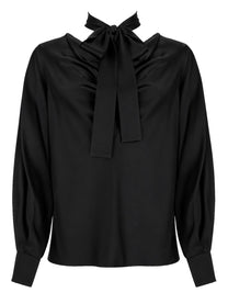Max Mara Women's Satin Silk Blouse Beige