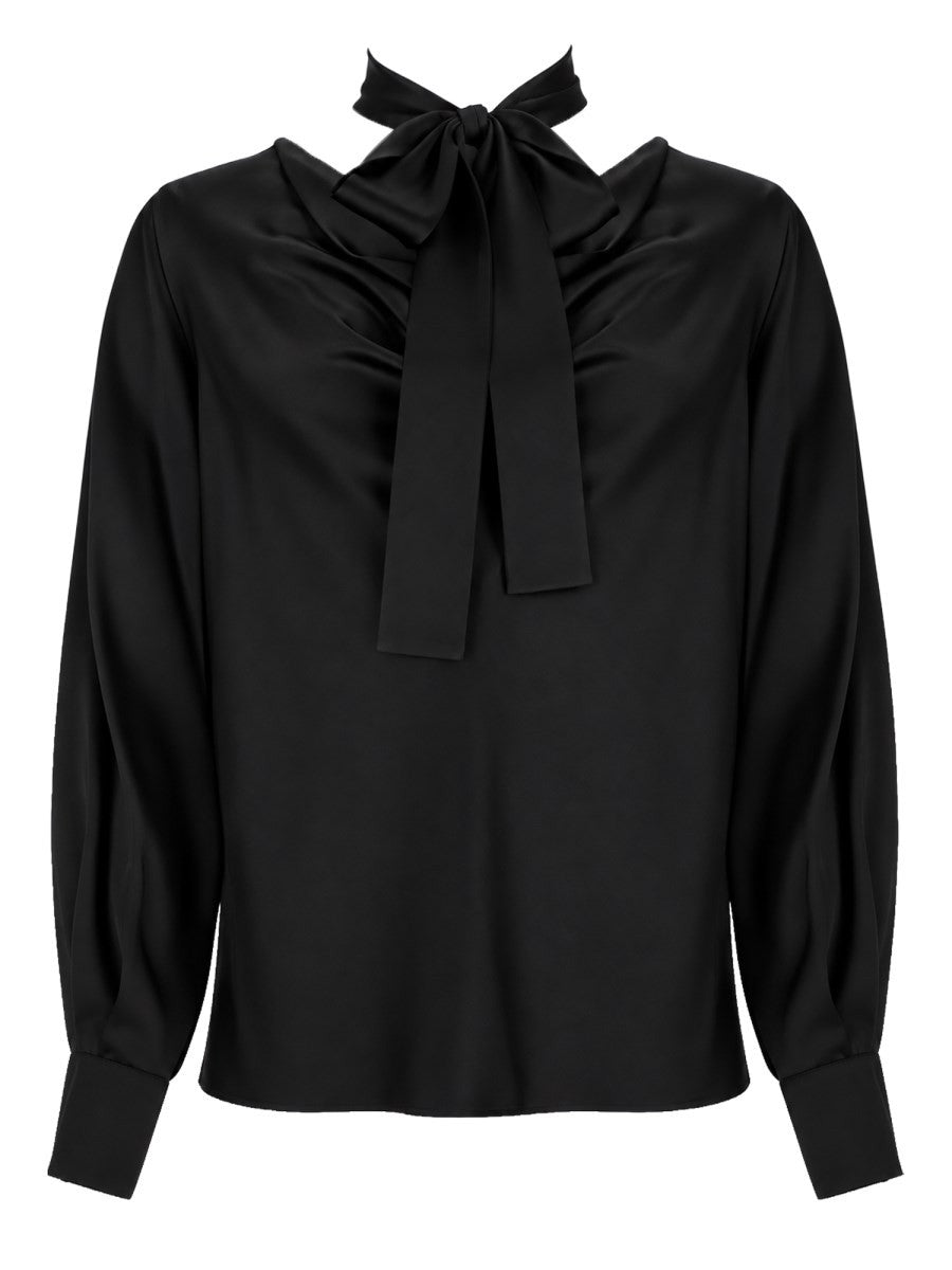 Max Mara Women's Satin Silk Blouse Beige