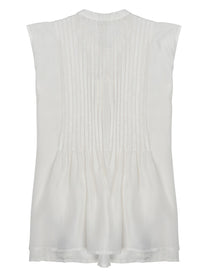 P.A.R.O.S.H Women's Blusa in Seta White
