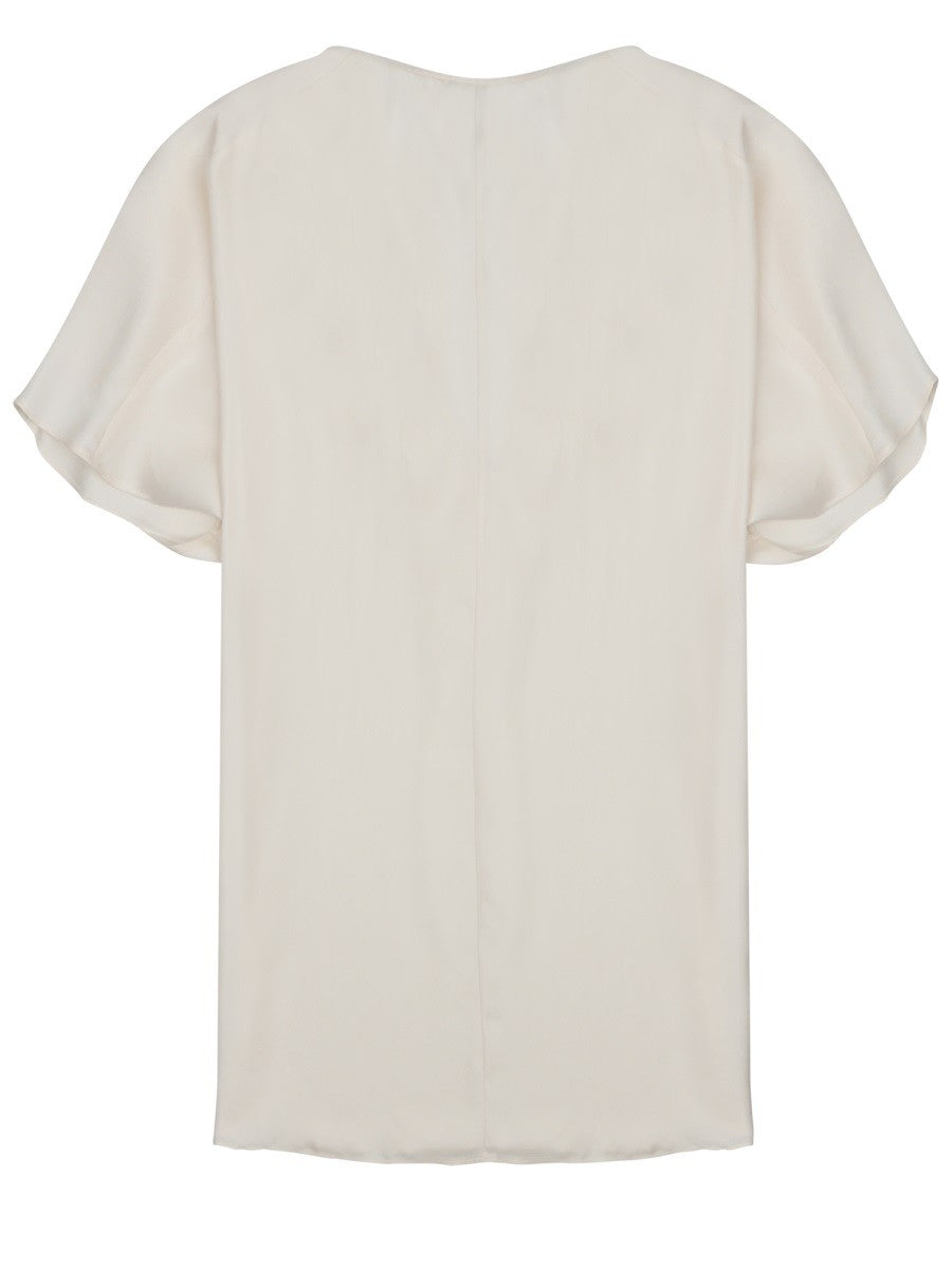 Alysi Women's Blusa in Twill DI Seta White