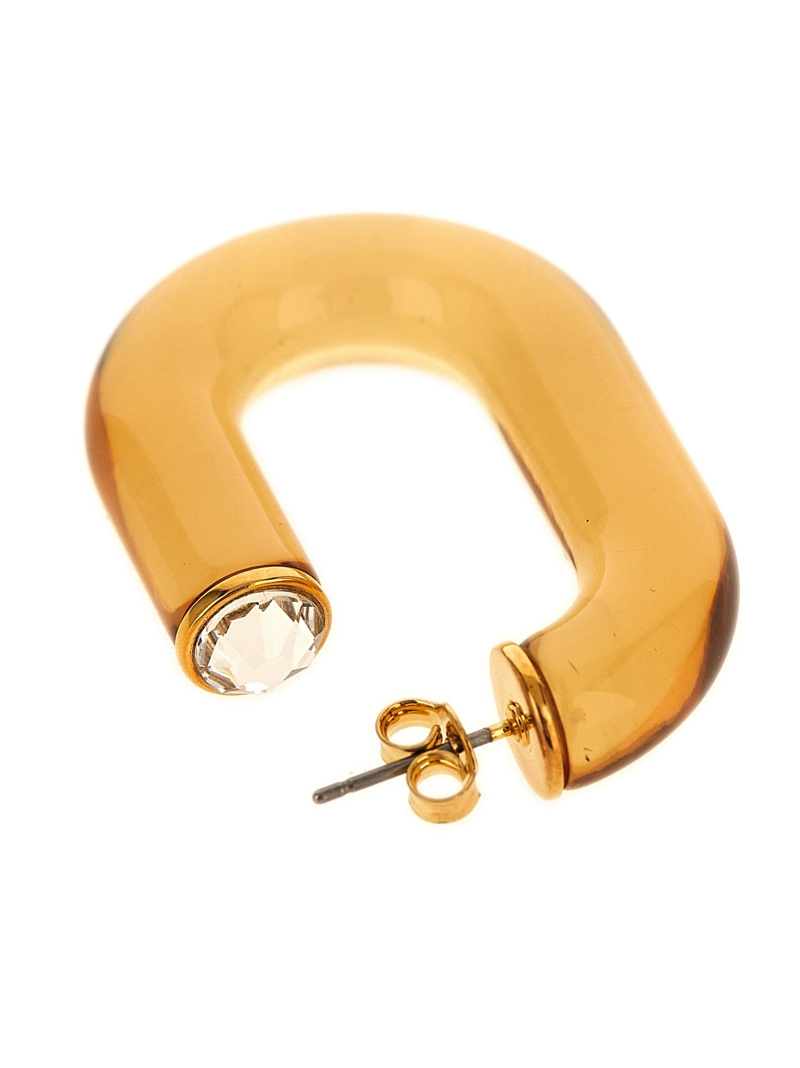 Rabanne Bo Resine Earrings Gold