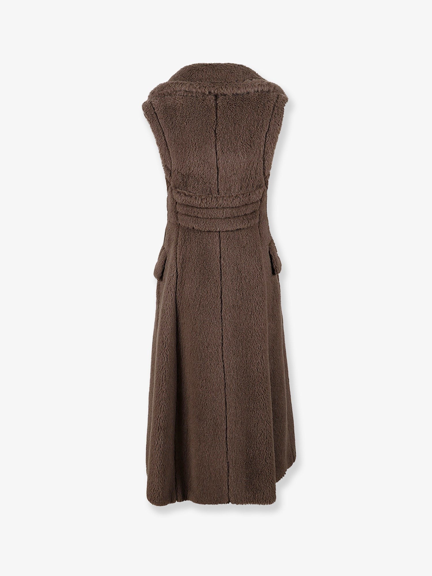 Max Mara Women's Boario Sleeveless Alpaca Blend Coat Brown
