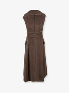 Max Mara Women's Boario Sleeveless Alpaca Blend Coat Brown, view 2