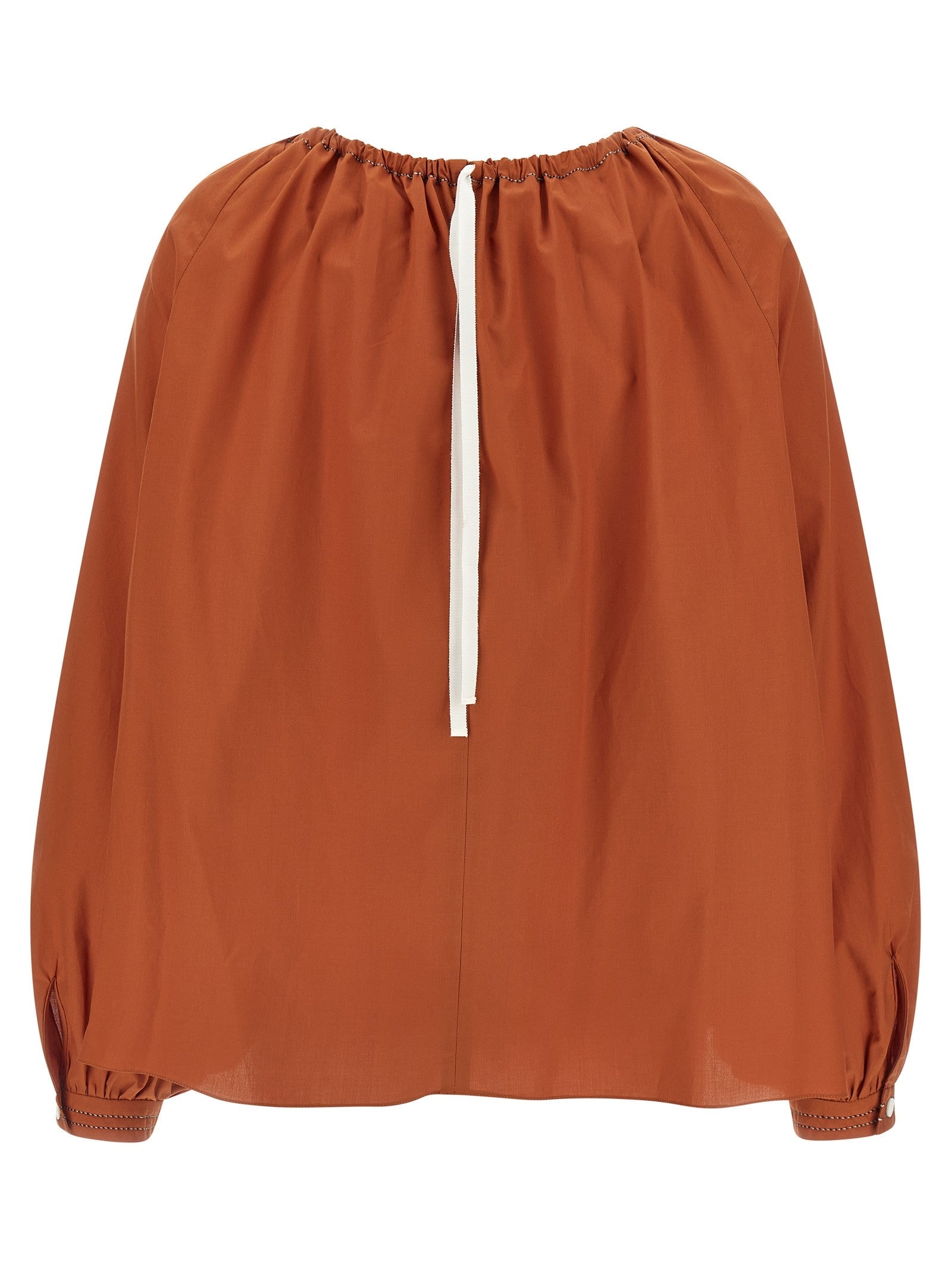 Marni Boat Neck Blouse Orange