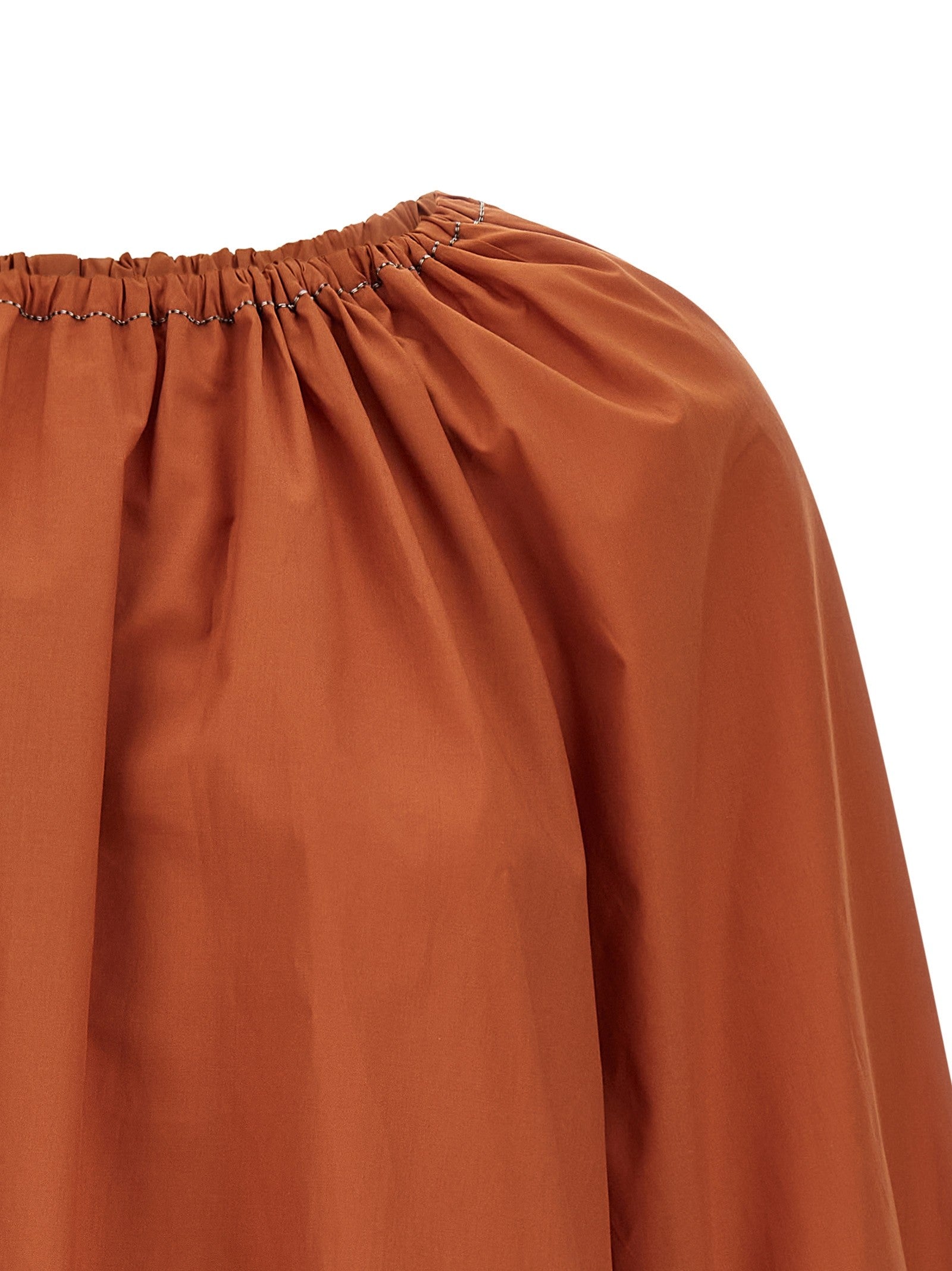 Marni Boat Neck Blouse Orange
