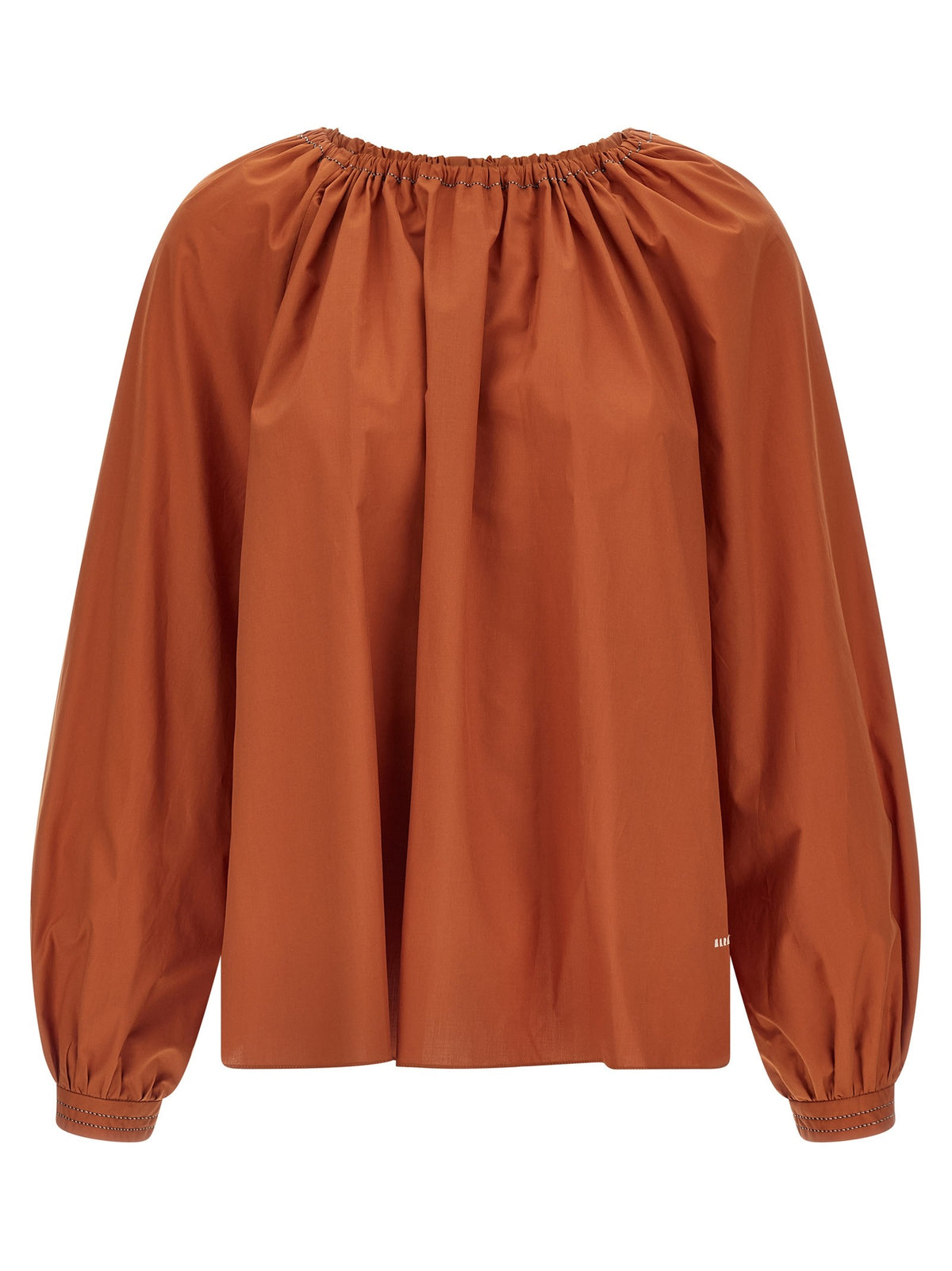 Marni Boat Neck Blouse Orange