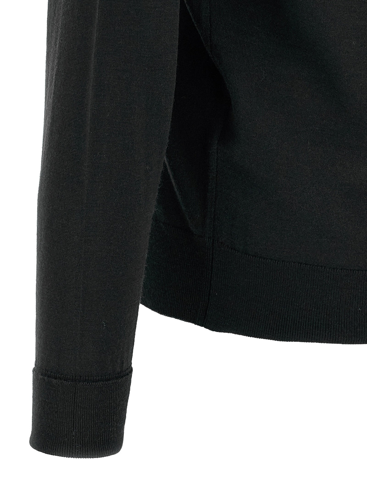 John Smedley Bobby Pullover Black, view 4